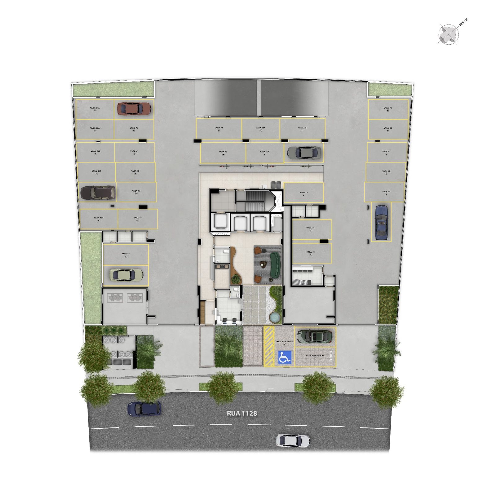 Planta Planta 3 — Atoll Residências — apartamento de 80 m² pronto para morar em Goiânia
