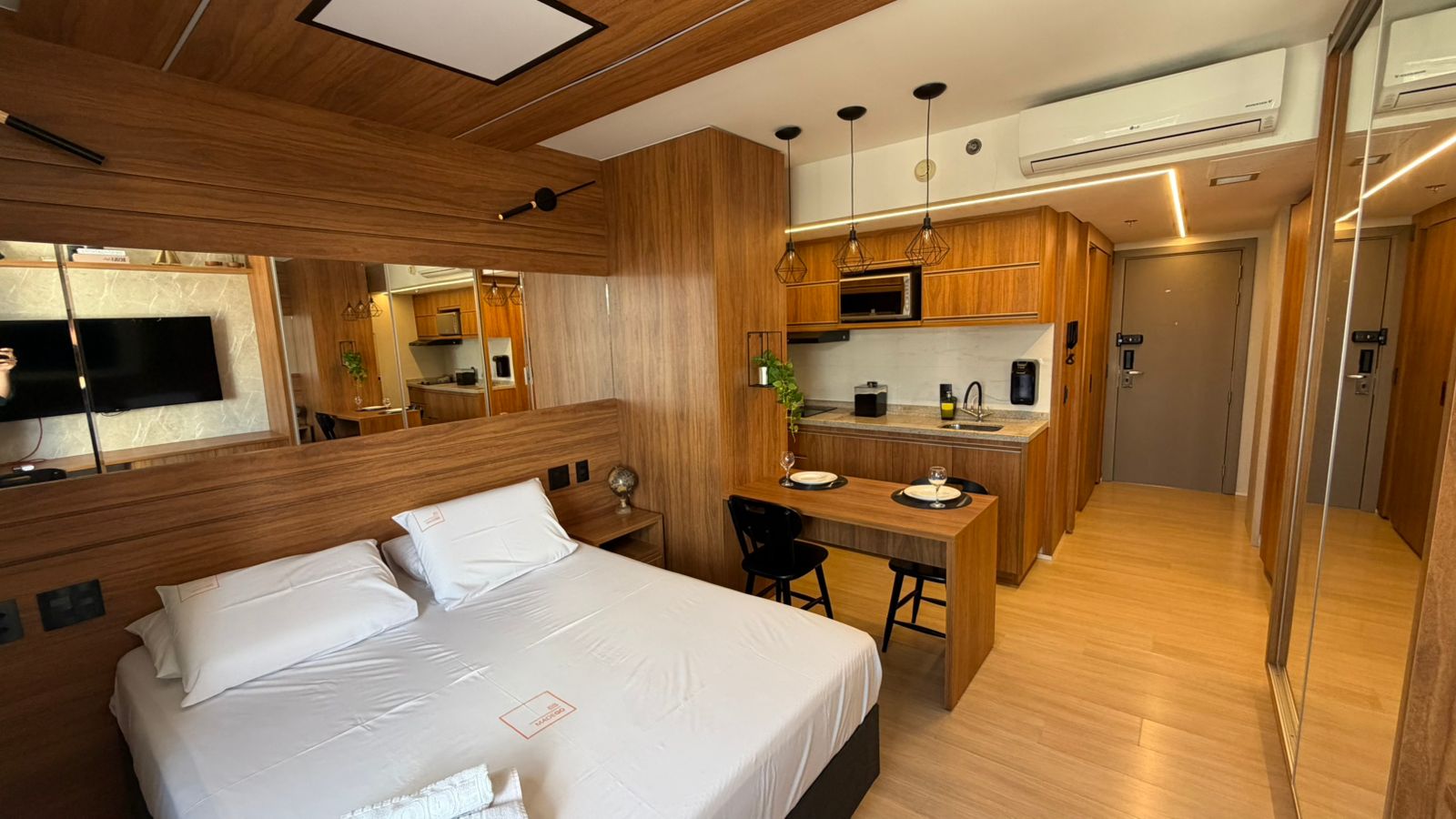 Studio mobiliado e decorado no Blend, com 28 m² no Setor Marista — miniatura 7